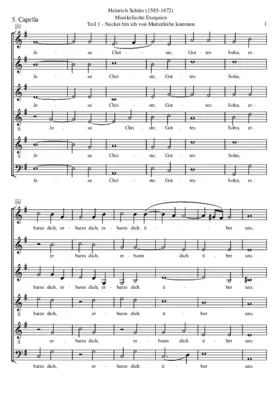Musikalische Exequien: Part I, No. 5 - Jesu Christe, Gottes Sohn