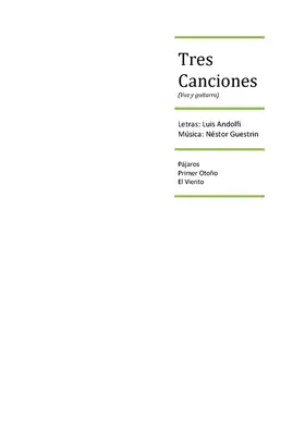 Tres Canciones