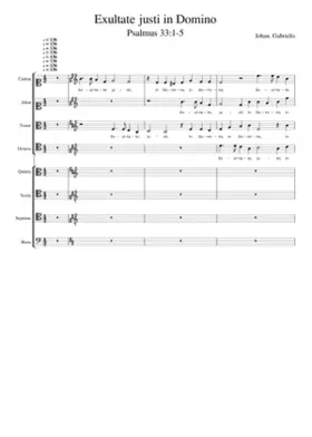 Exultate justi in Domino