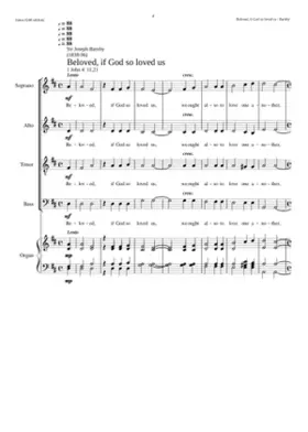 Beloved if God so loved us