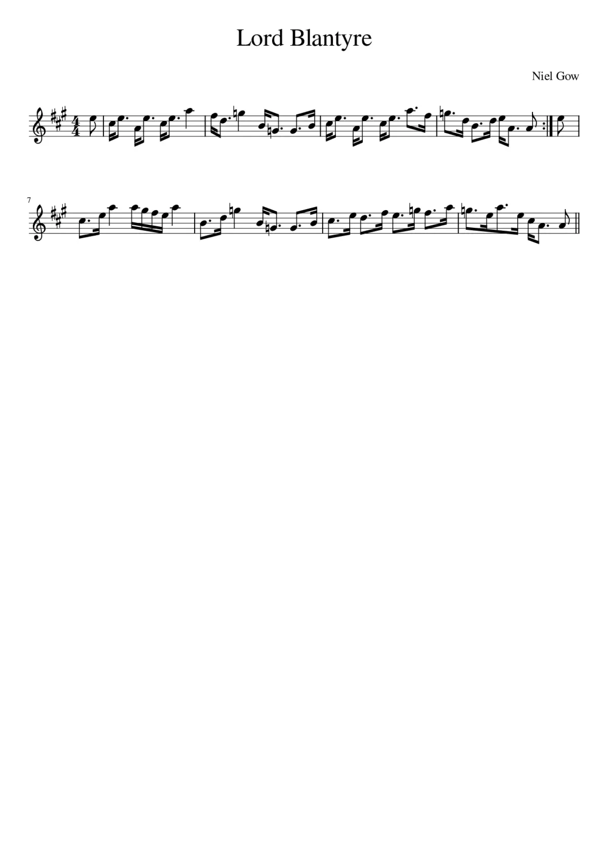 Lord Blantyre - Page 1