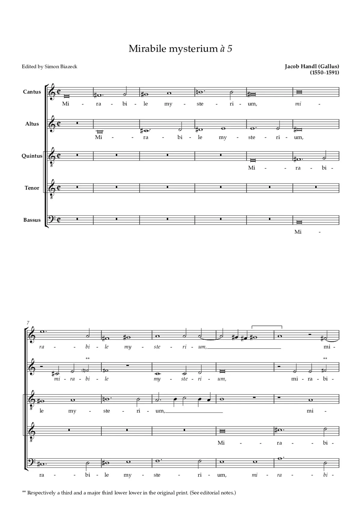 Mirabile mysterium - Page 1
