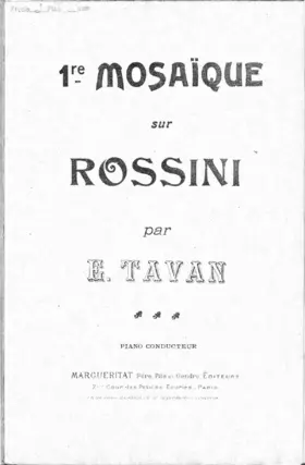 2 Grandes fantaisies sur 'Le barbier de Séville'