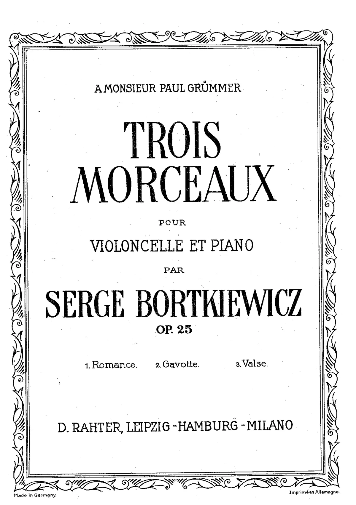 3 Morceaux - Page 1
