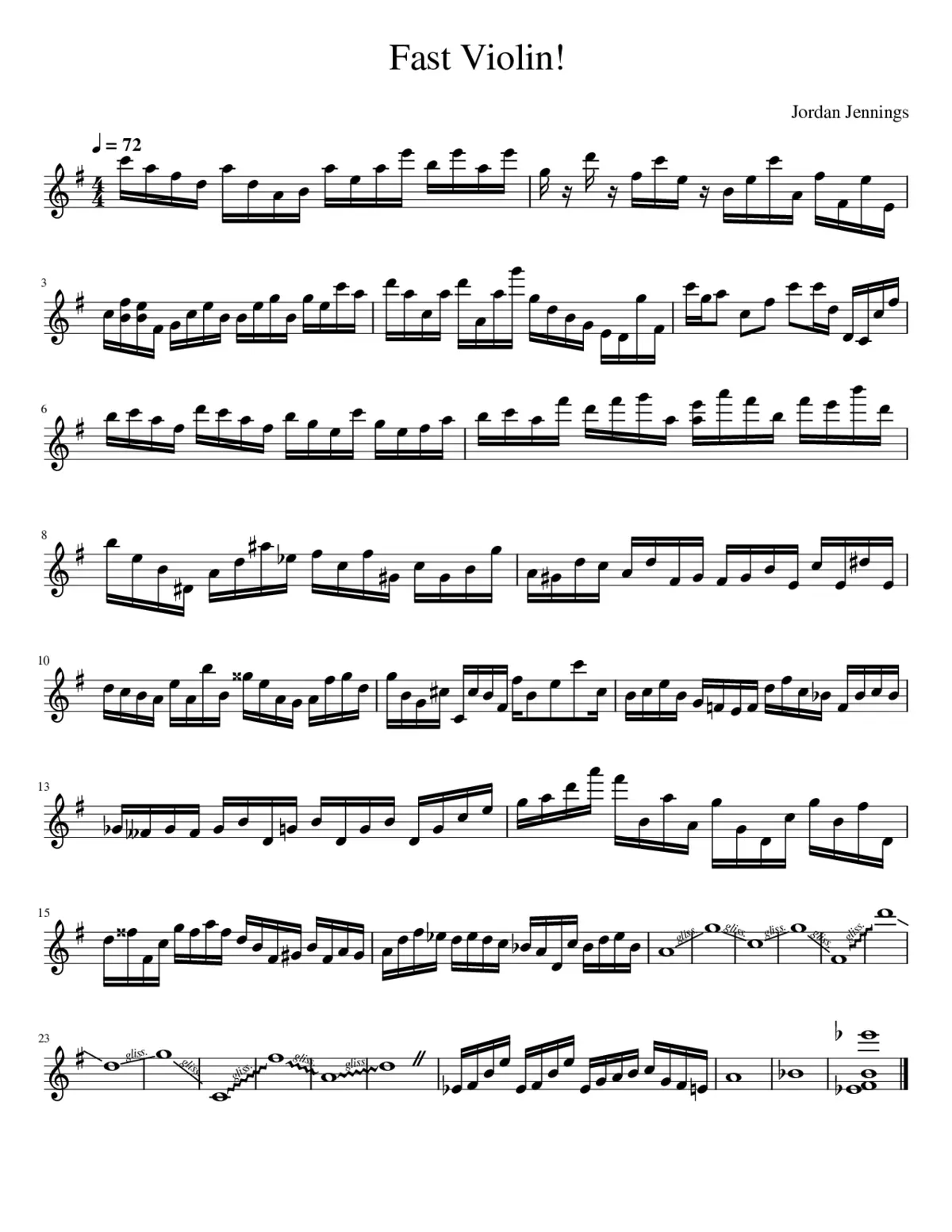 Fast Violin - Page 1