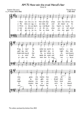 How vain the cruel Herod's fear