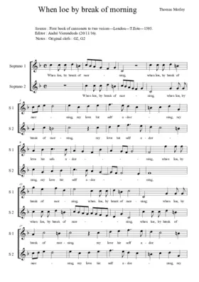 When lo, by break of morning