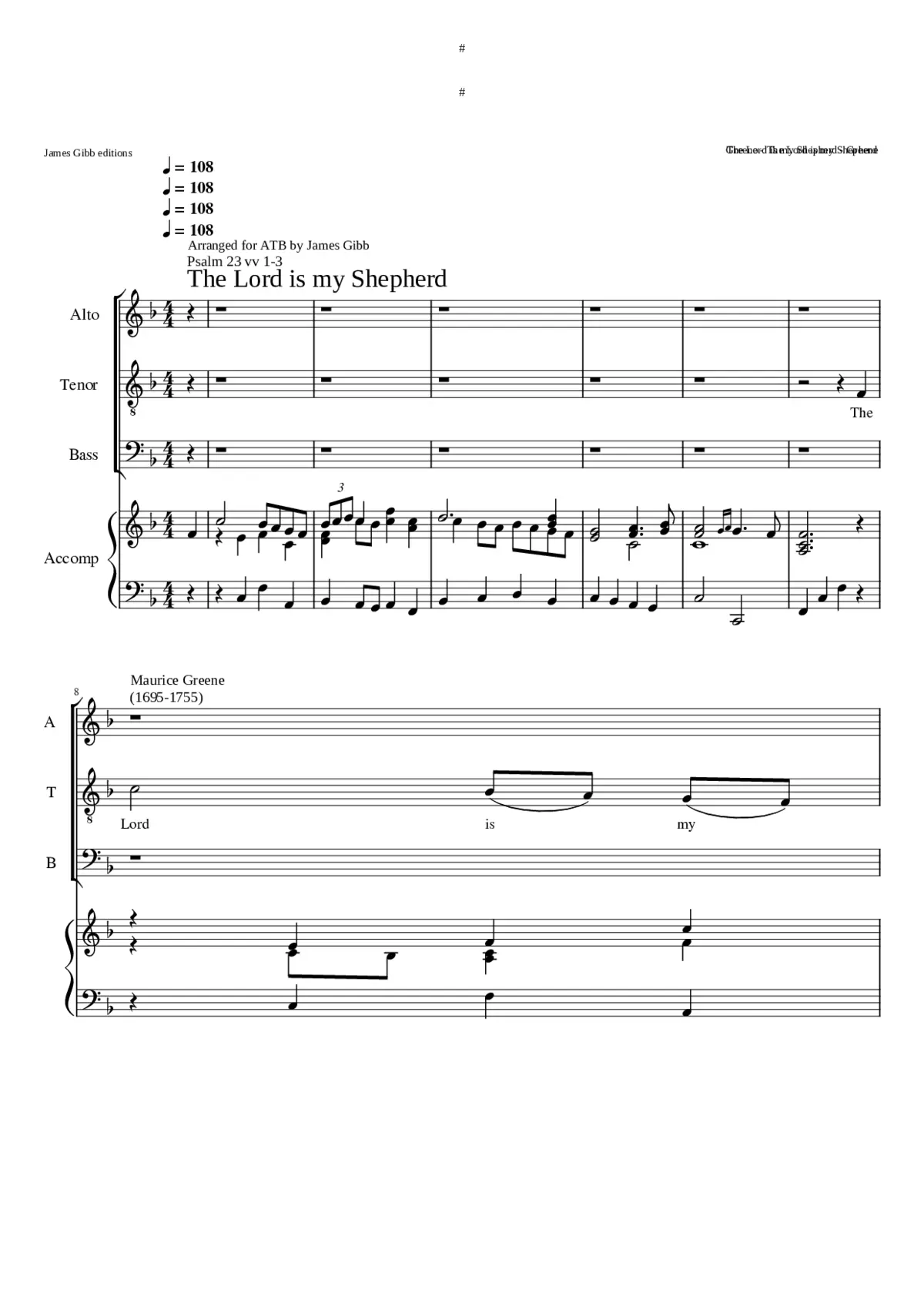 The Lord is my shepherd - Page 1