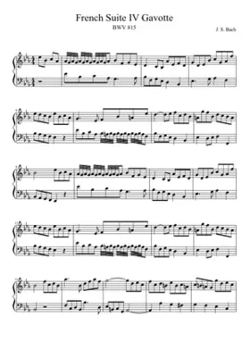 French Suite No.4 in E-flat major BWV 815