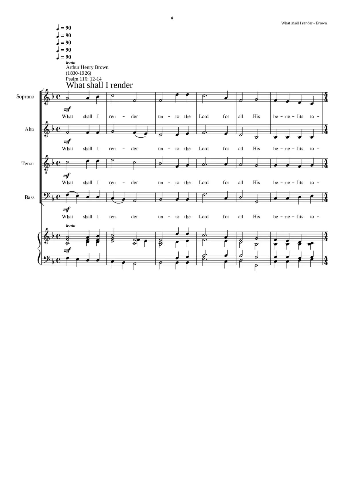 What shall I render - Page 1