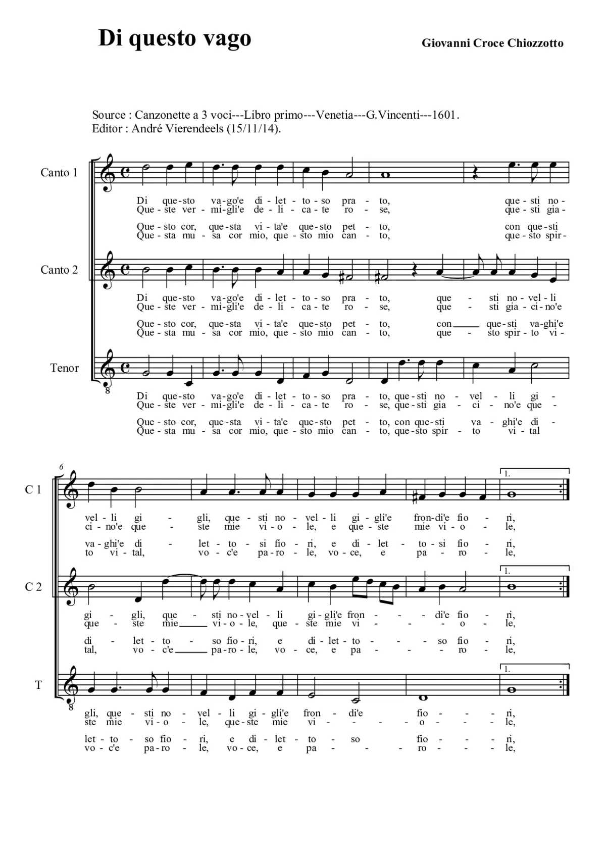 Di questo vago - Page 1
