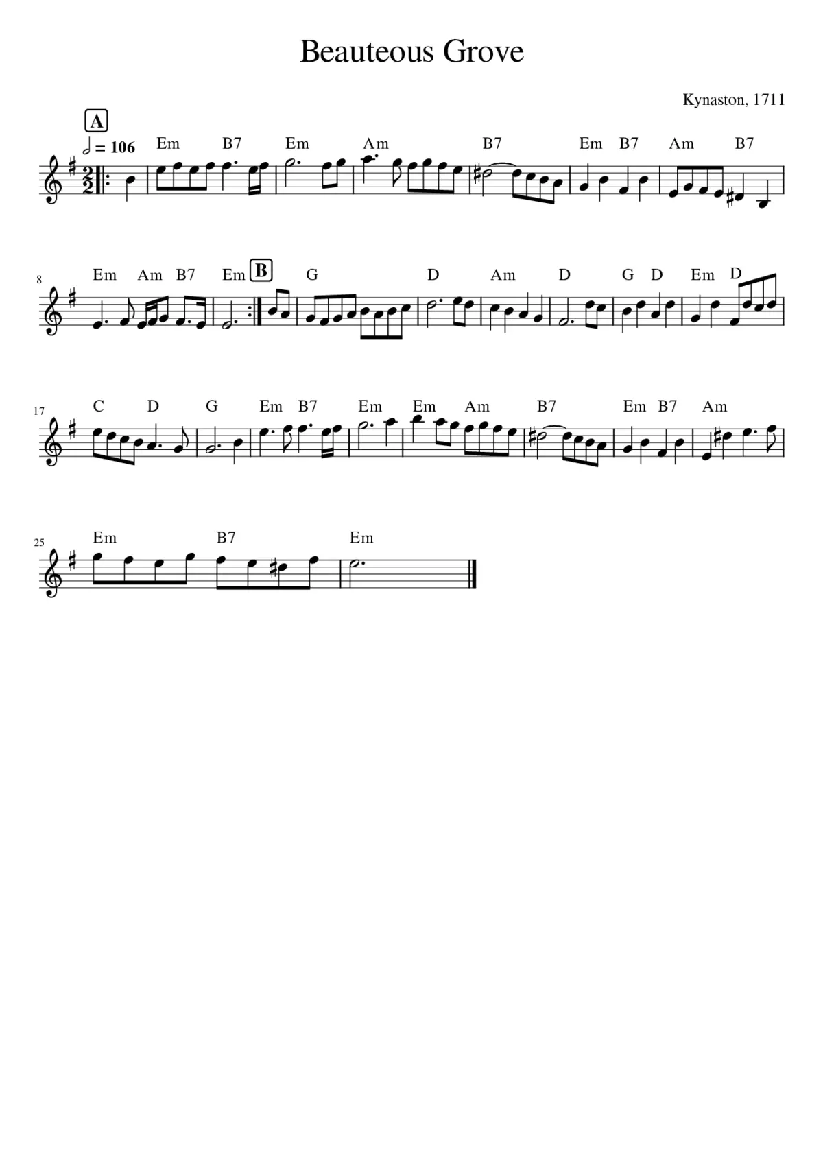 Beauteous Grove - Page 1