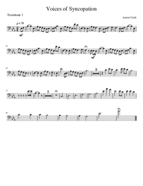 Voices Of Syncopation Trombone 1