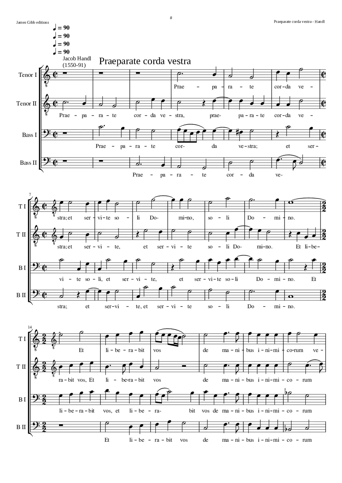 Praeparate corda vostra - Page 1