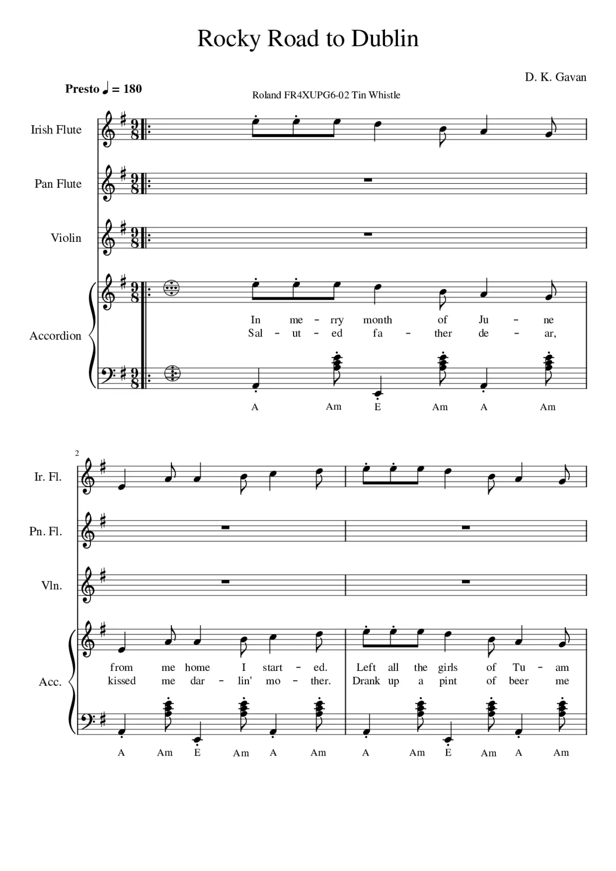Rocky Road to Dublin - Page 1
