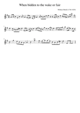 When bidden to the wake or fair