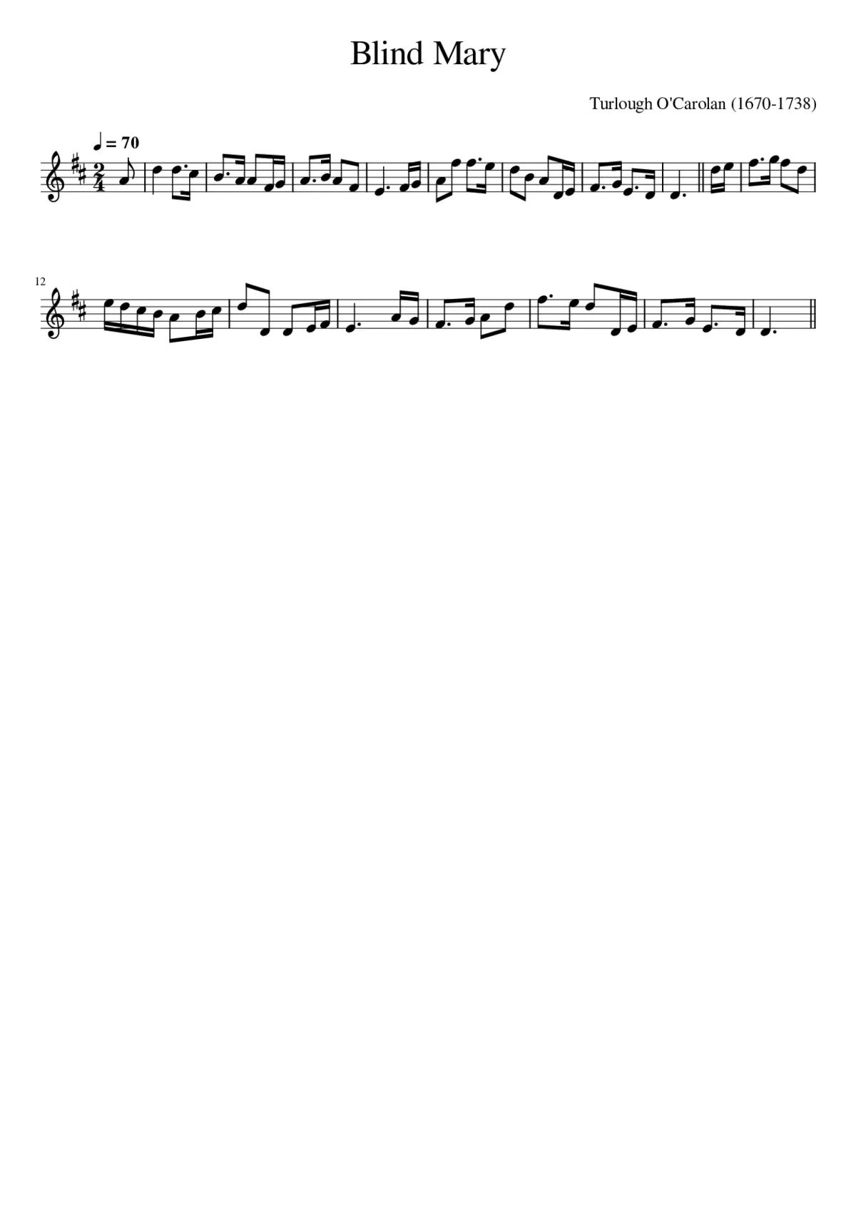Blind Mary - Page 1