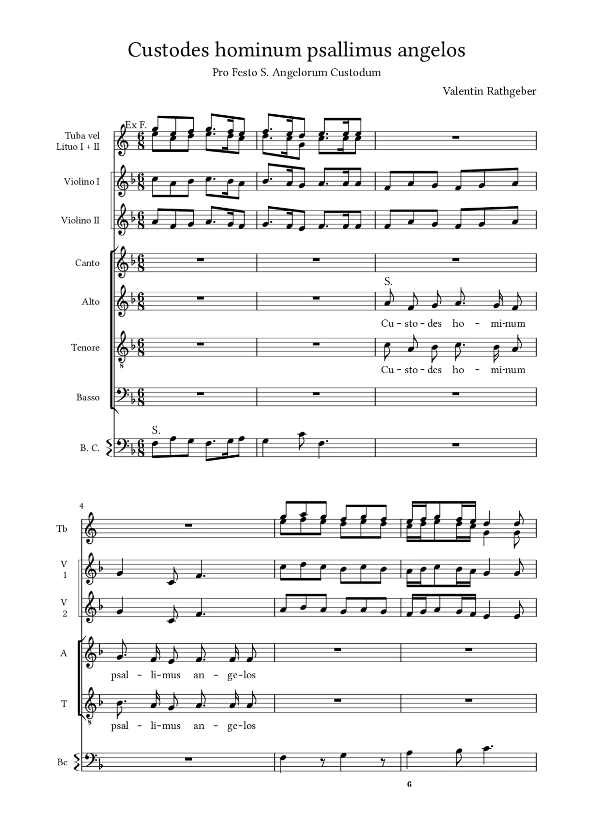 Custodes hominum, Op. XI, No. 21 - Page 1