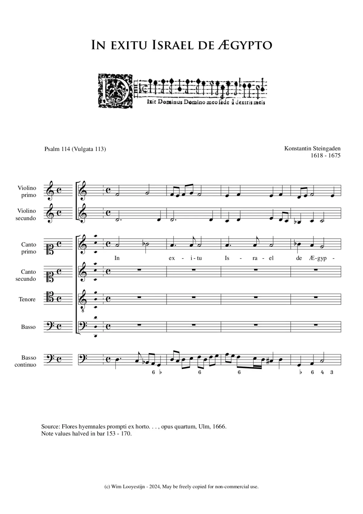 In exitu Israel de Aegypto - Page 1