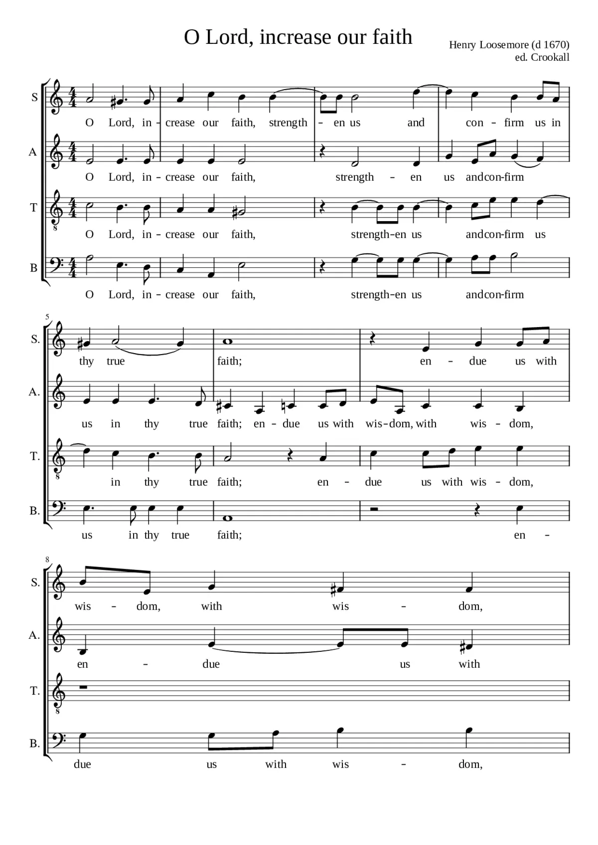 O Lord increase our faith - Page 1