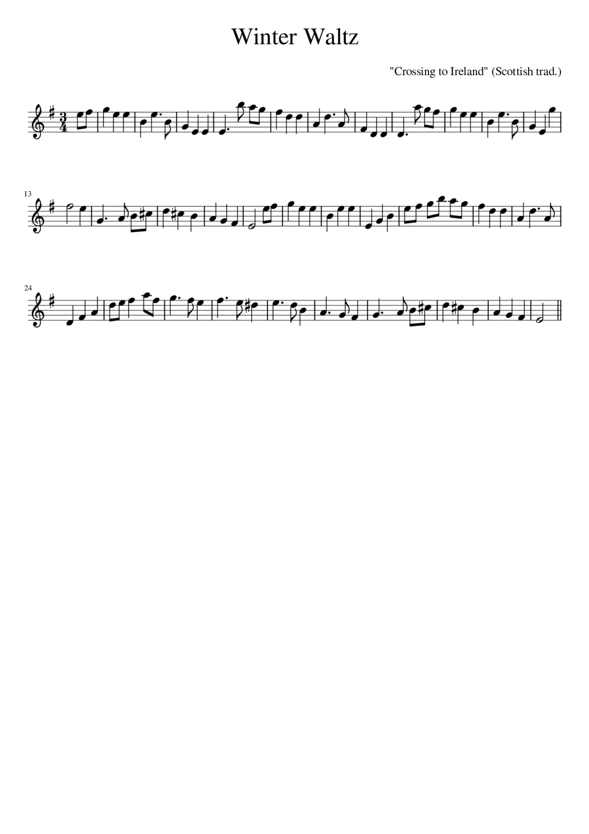 Winter Waltz - Page 1