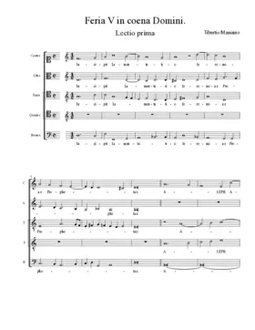 Feria V in coena Domini