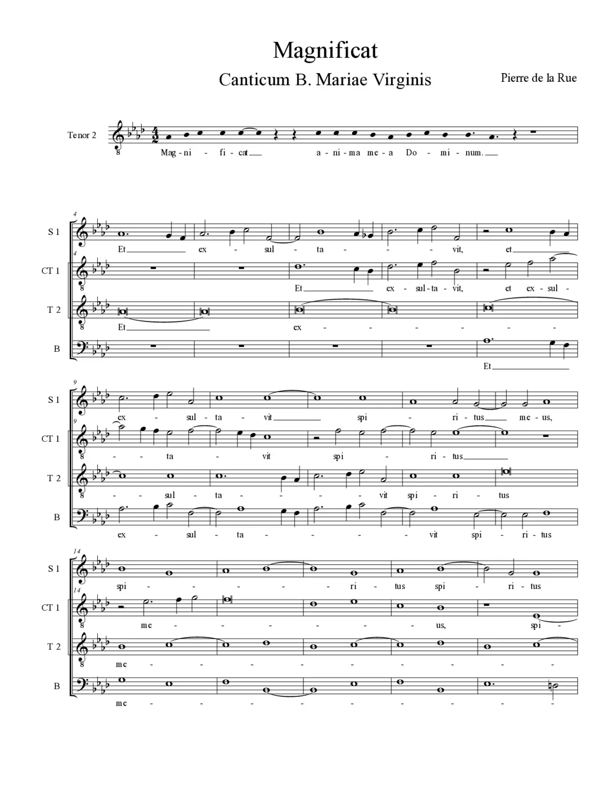 Magnificat sexti toni - Page 1