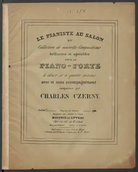 Réminiscenses de l'opéra Le duc d'Olonne de D. F. E. Auber: Six Rondinos pour piano