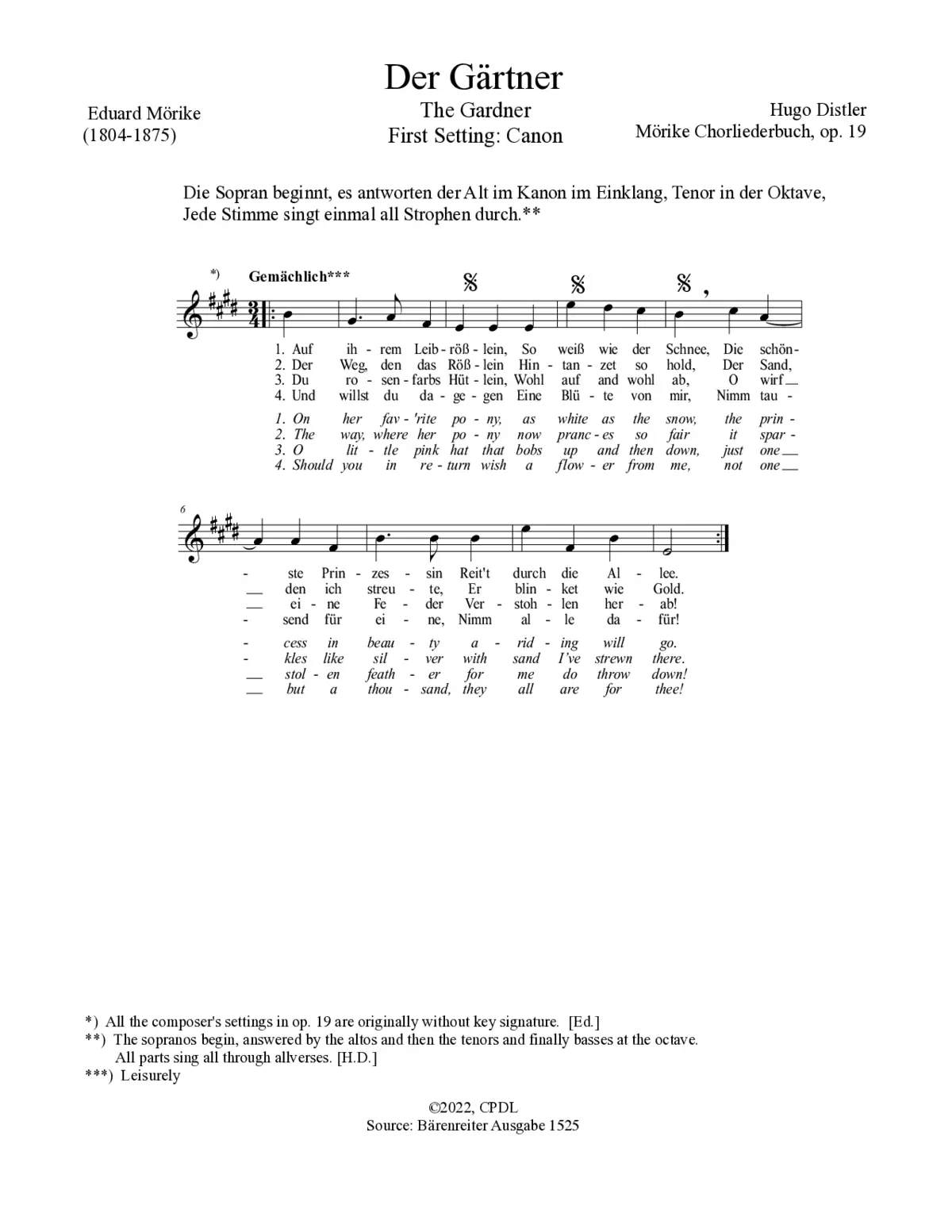 Der Gärtner (1. Fassung) - Page 1