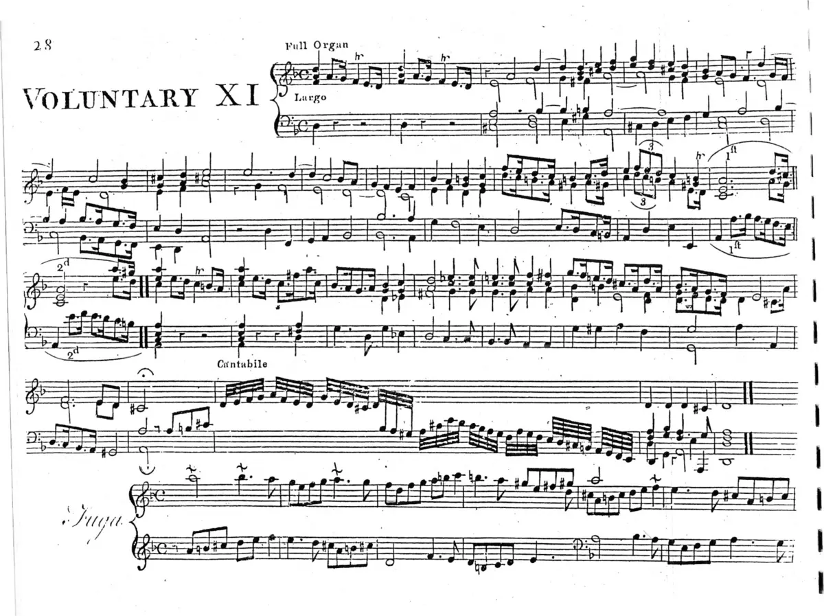 12 Organ Voluntaries - Page 1