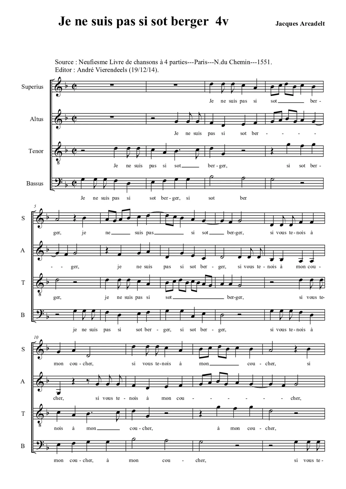 Je ne suis pas si sot - Page 1