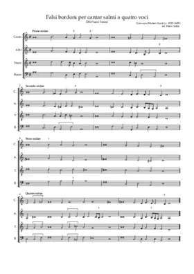 Falsi bordoni primi toni