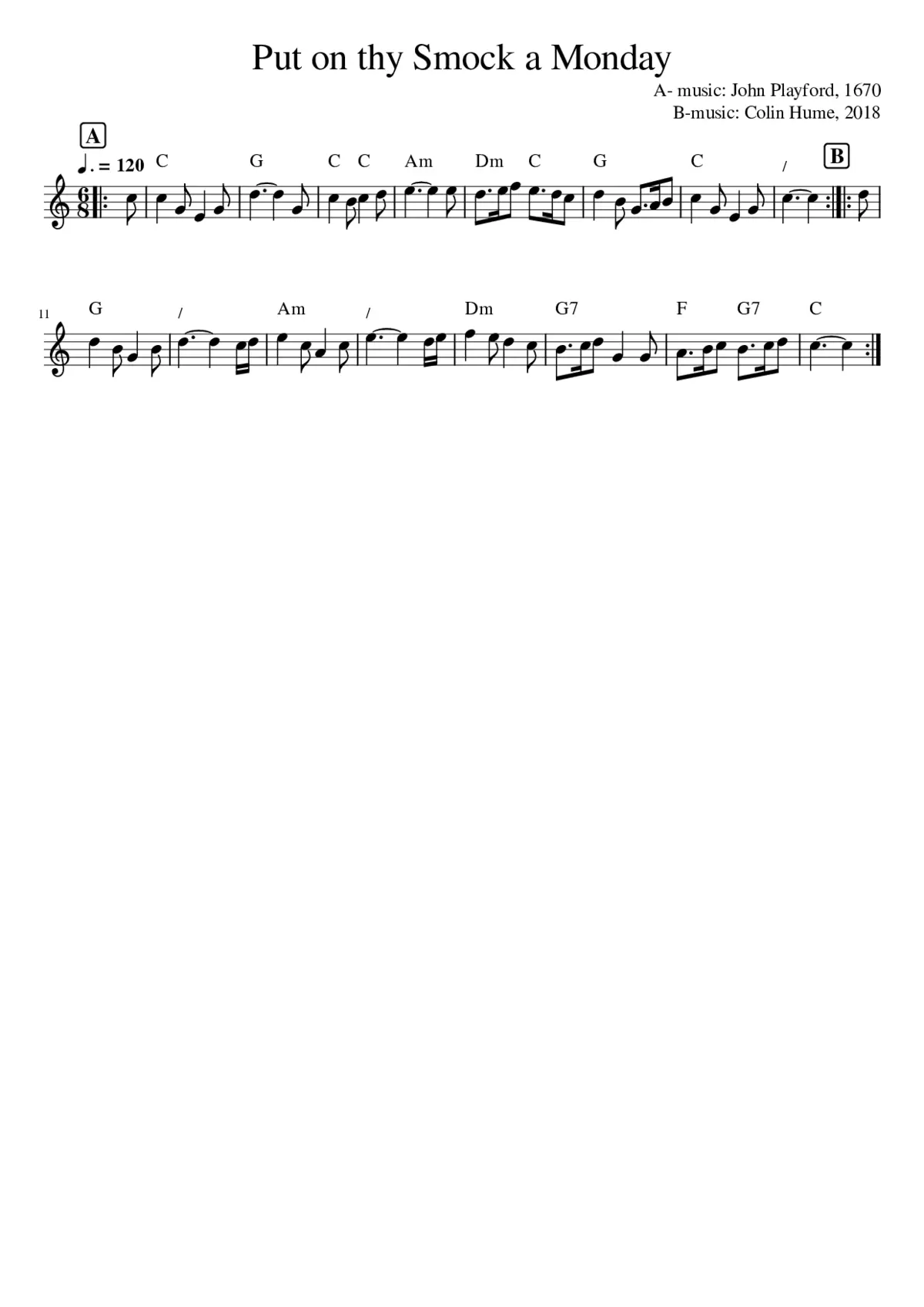 Put on thy Smock on a Monday - Page 1