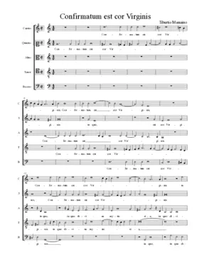 Confirmatum est cor Virginis