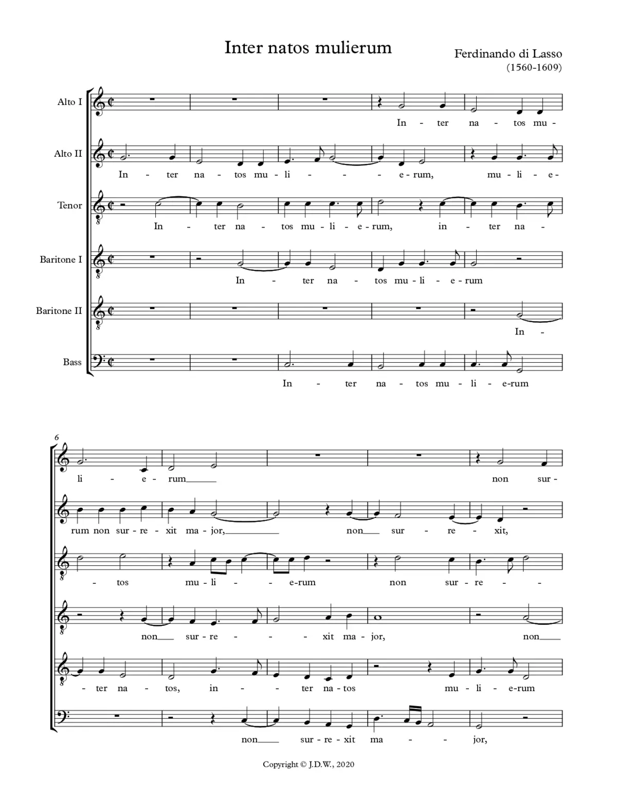 Inter natos mulierum - Page 1