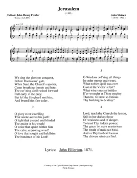 We sing the glorious conquest