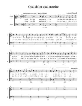 Qual dolor qual martire