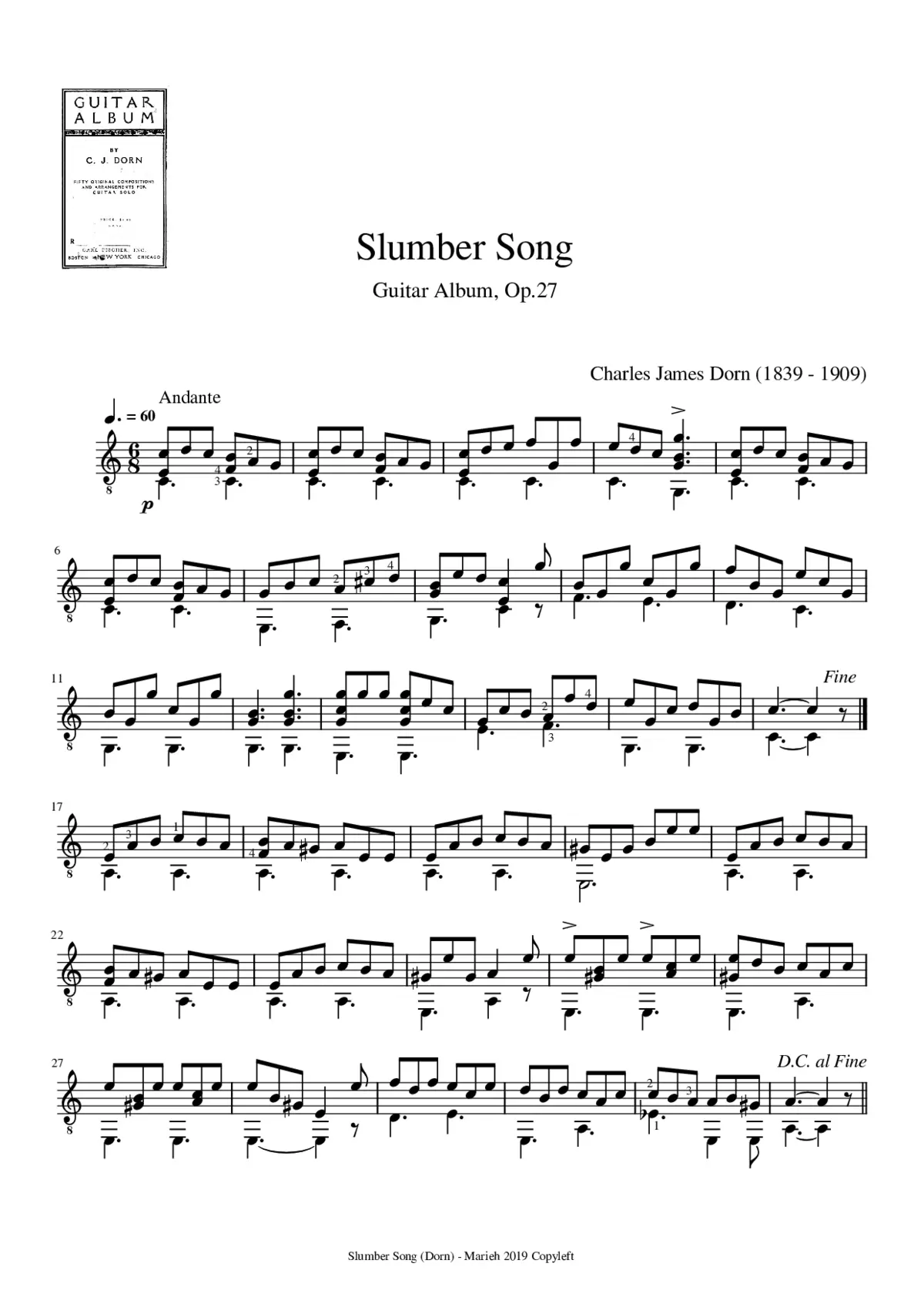 Slumber Song - Page 1