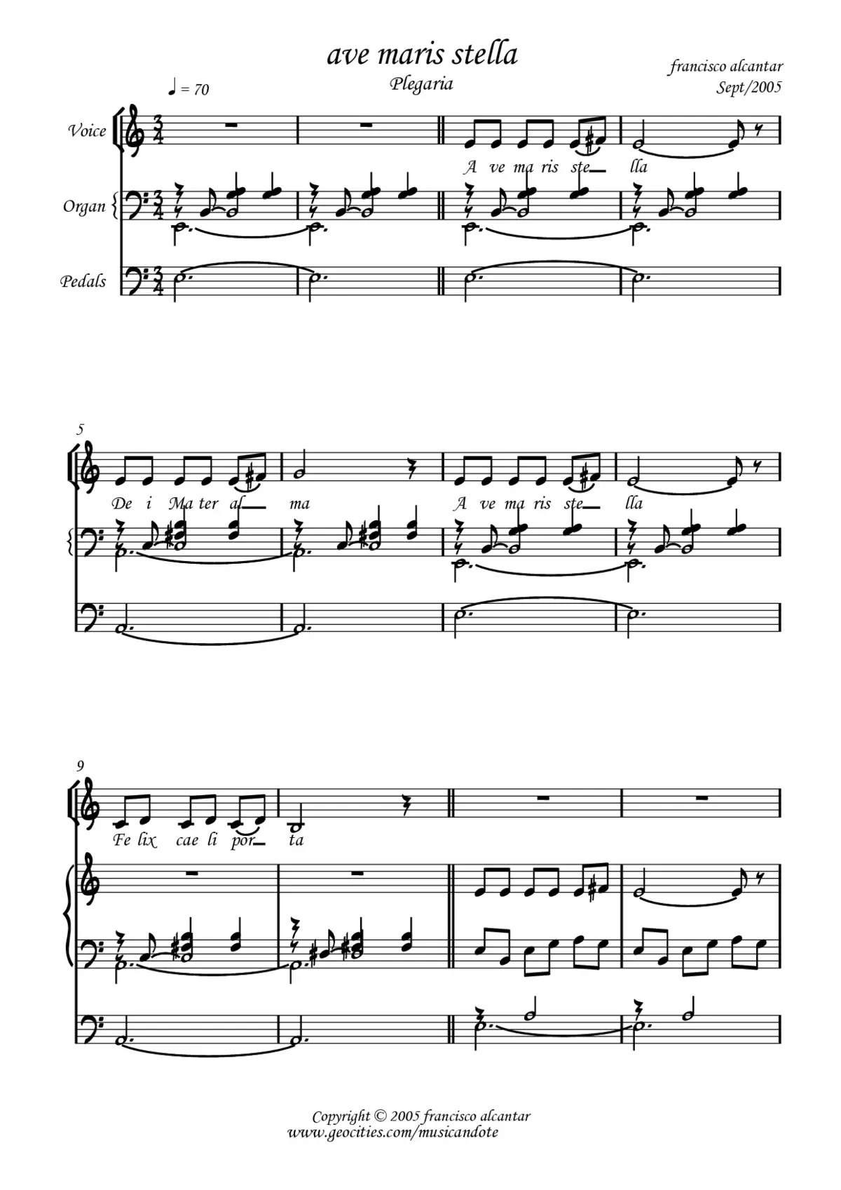 Ave maris stella - Page 1