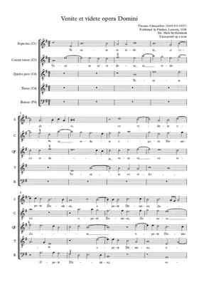 Venite et videte opera Domini