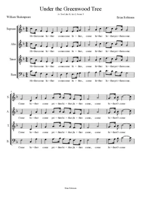 Under the greenwood tree