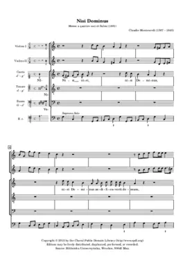 Nisi Dominus (a 3 vv)