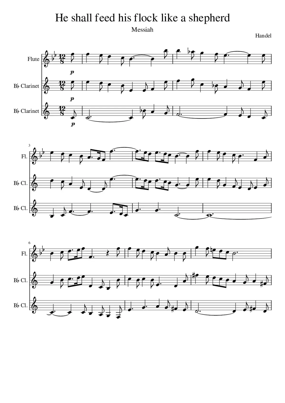 He Shall Feed His Flock - Page 1