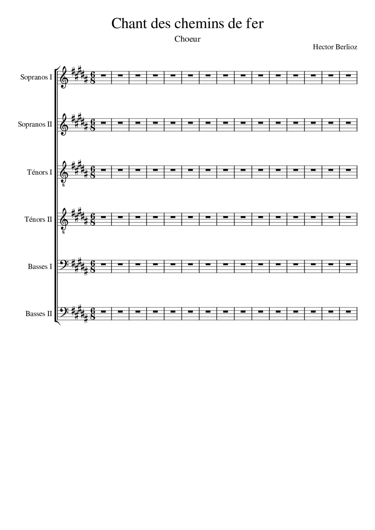 Chant des chemins de fer - Page 1