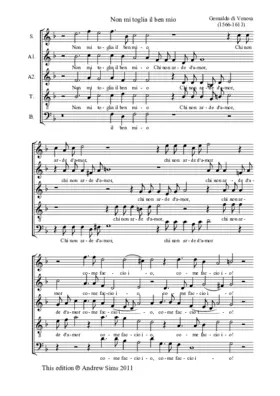 Non mi toglia il ben mio