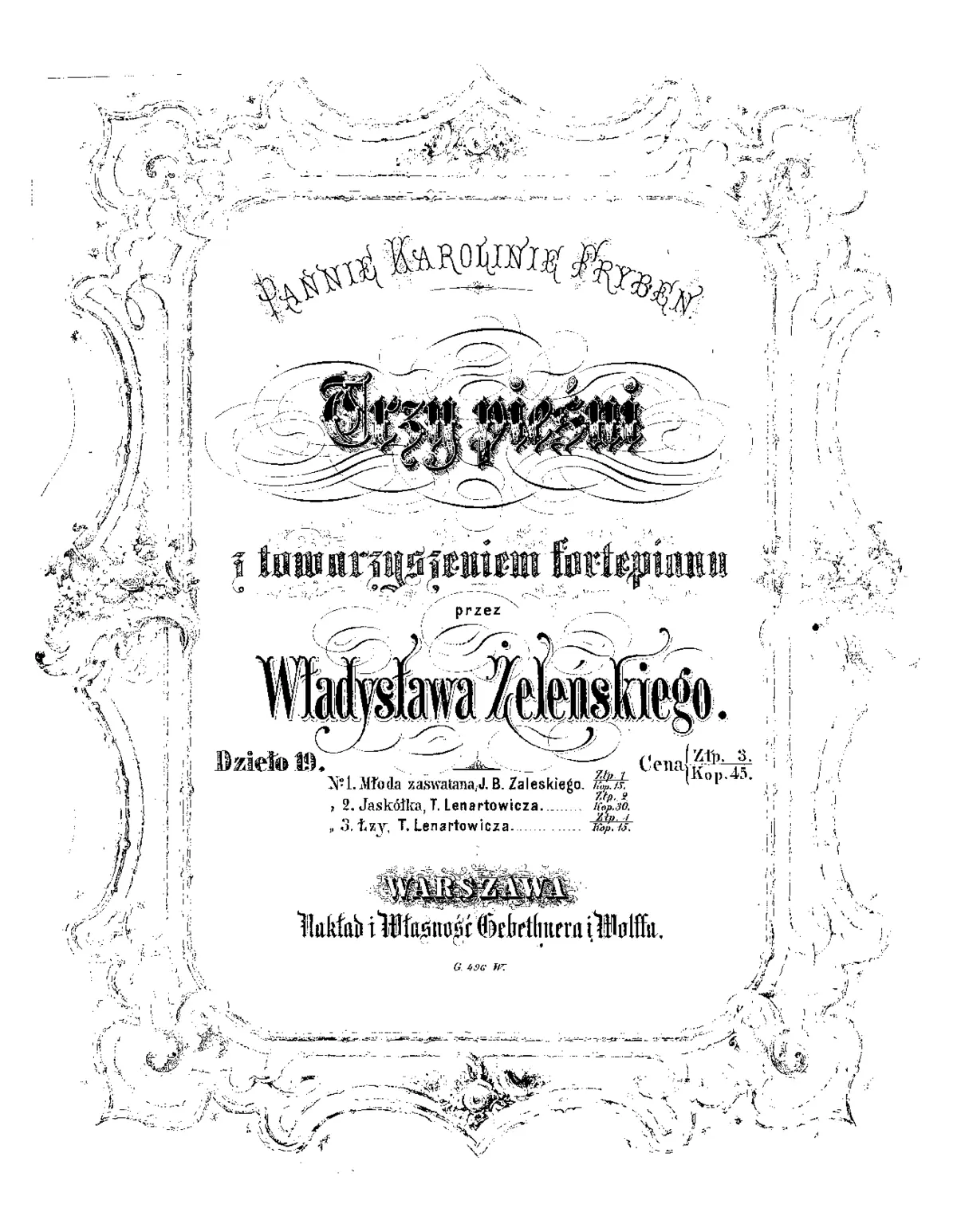 3 Pieśni - Page 1