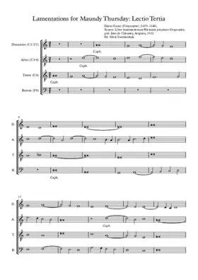 Lamentations for Maundy Thursday, Lesson Three