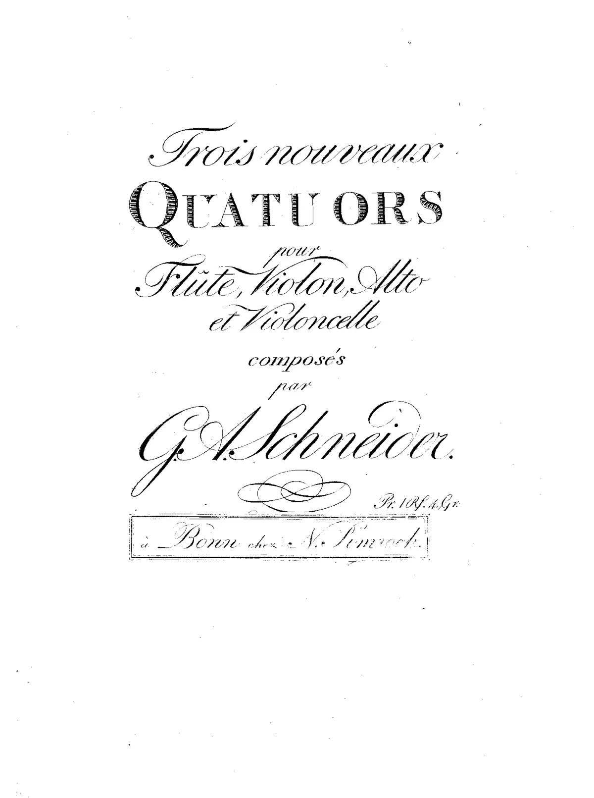 3 Flute Quartets, Op.45 - Page 1
