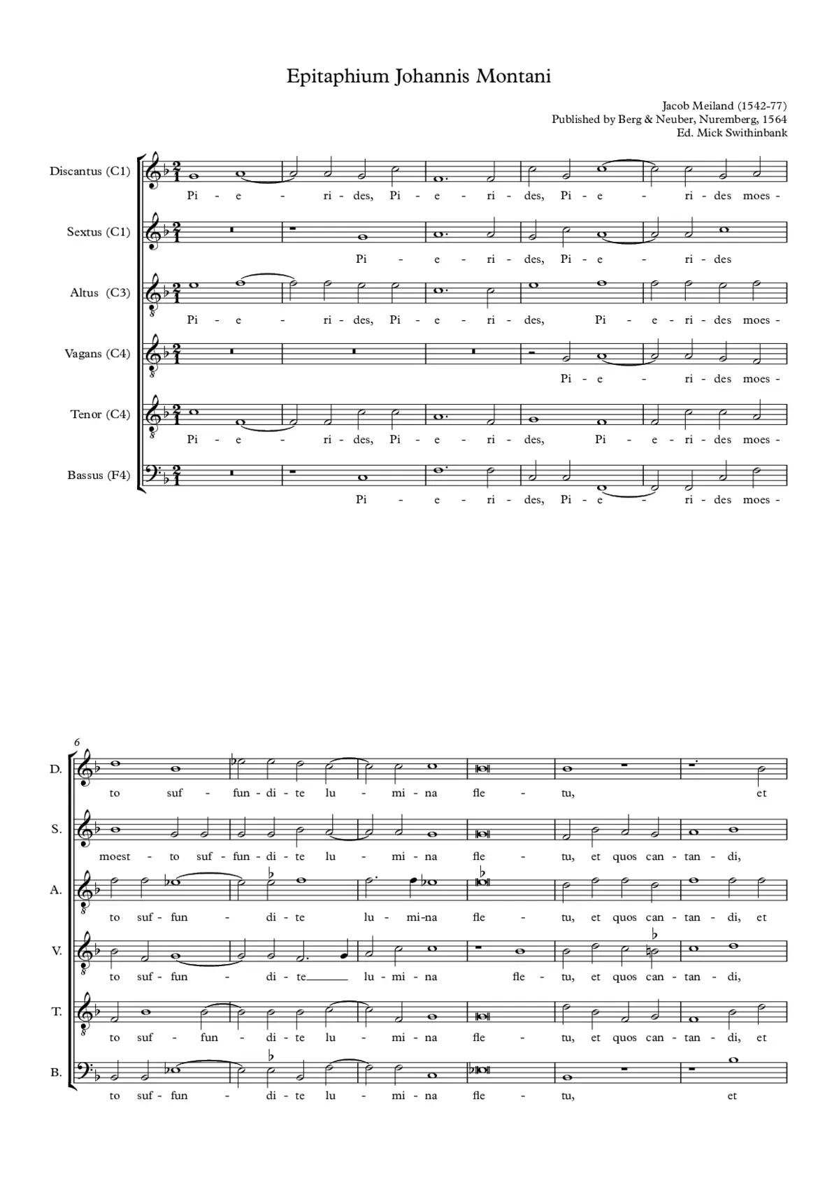 Epitaphium Johannis Montani - Page 1