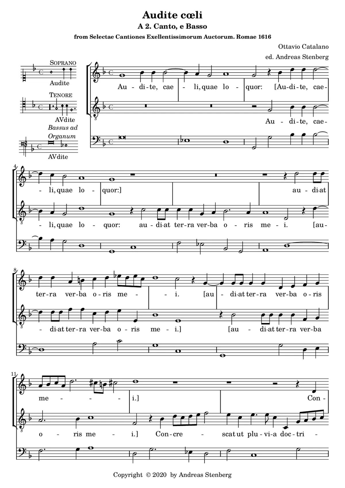 Audite caeli - Page 1